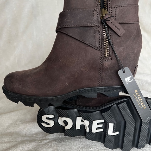 Nwts - Sorel brown ankle boots - sz 6.5 - Picture 4 of 4